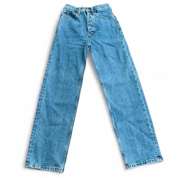 Everlane Denim - Everlane The High Rise Medium Wash blue jeans Women's Size 23